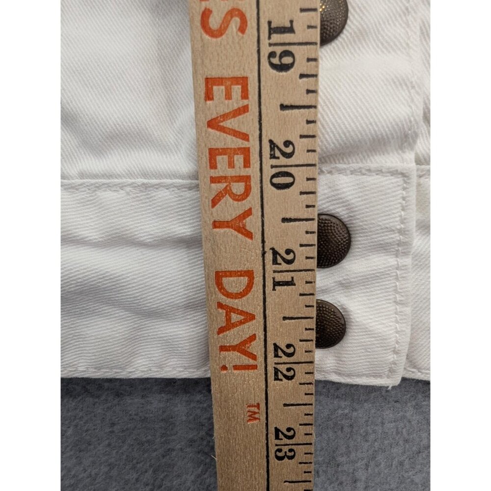 Lucky Brand Jacket Womens Medium White Sabrina Denim Jean Trucker Casual - Picture 4 of 9